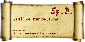 Szőke Marcellina névjegykártya